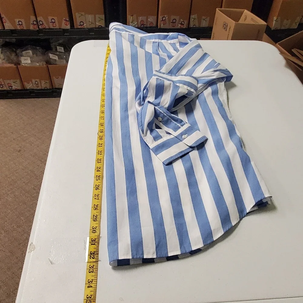 Polo Ralph Lauren Mens Classic Fit Long Sleeve Striped Button Shirt Size XXL